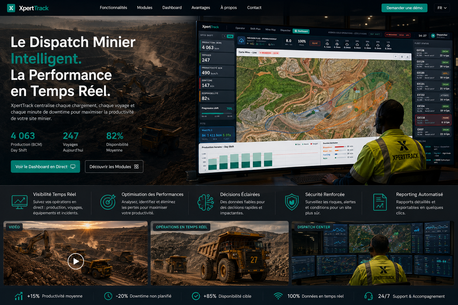 Dashboard XpertTrack preview
